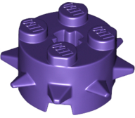 Plaatje in Gallery viewer laden, LEGO® los onderdeel Steen Rond in kleur Donkerpaars 27266