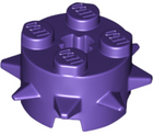 LEGO® los onderdeel Steen Rond in kleur Donkerpaars 27266