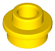 LEGO® los onderdeel Plaat Rond in kleur Geel 85861