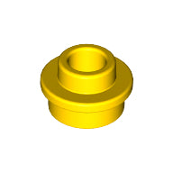Plaatje in Gallery viewer laden, LEGO® los onderdeel Plaat Rond in kleur Geel 85861