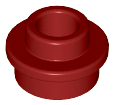 LEGO® los onderdeel Plaat Rond in kleur Donkerrood 85861