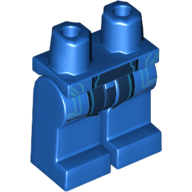 LEGO® los onderdeel Benen met Motief Blauw 970c00pb0681