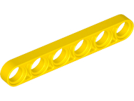 Plaatje in Gallery viewer laden, LEGO® los onderdeel Technische Hefbalk in kleur Geel 32063