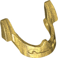 LEGO® los onderdeel Hoofddeksel Accessoire Parel Goud 98129
