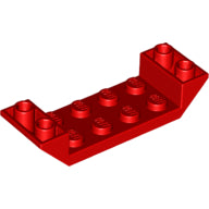 LEGO® los onderdeel Dakpan Omgekeerd in kleur Rood 22889