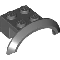 Plaatje in Gallery viewer laden, LEGO® los onderdeel Spatbord Donker Blauwachtig Grijs 98282