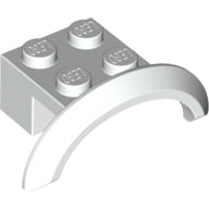 LEGO® los onderdeel Spatbord in kleur Wit 98282