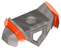 Plaatje in Gallery viewer laden, LEGO® los onderdeel Lijf Accessoire Zilver 28350pb02