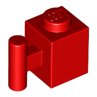 Plaatje in Gallery viewer laden, LEGO® los onderdeel Steen Aangepast in kleur Rood 2921