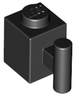 LEGO® los onderdeel Steen Aangepast in kleur Zwart 2921