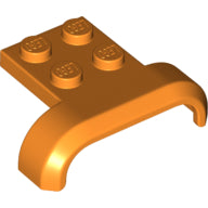 LEGO® los onderdeel Spatbord in kleur Oranje 28326