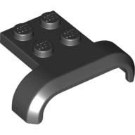 Plaatje in Gallery viewer laden, LEGO® los onderdeel Spatbord in kleur Zwart 28326