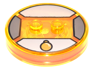 LEGO® onderdeel Electronica Doorzichtig Geel 18605c02pb12