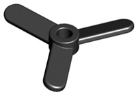 LEGO® los onderdeel Propellor in kleur Zwart 2421