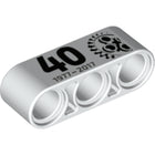 LEGO® onderdeel Technische Hefbalk met Motief Wit 32523pb11