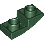 LEGO® los onderdeel Dakpan Gebogen Donkergroen 24201
