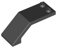 LEGO® los onderdeel Voorruit in kleur Zwart 6070