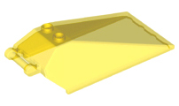 Plaatje in Gallery viewer laden, LEGO® los onderdeel Voorruit in kleur Doorzichtig Geel 21849