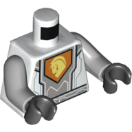 Plaatje in Gallery viewer laden, LEGO® los onderdeel Lijf met Motief Wit 973pb2744c01