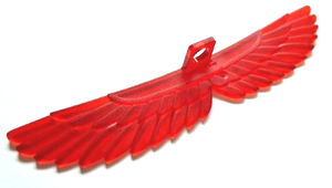 LEGO® los onderdeel Lijf Accessoire Doorzichtig Rood 93250