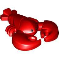 Plaatje in Gallery viewer laden, LEGO® los onderdeel Waterdier in kleur Rood 27152pb01