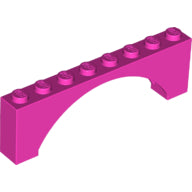 Plaatje in Gallery viewer laden, LEGO® los onderdeel Steen Boog in kleur Donker Roze 16577