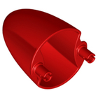 LEGO® los onderdeel Voorruit in kleur Rood 18591