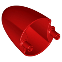 LEGO® los onderdeel Voorruit in kleur Rood 18591