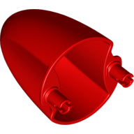 LEGO® los onderdeel Voorruit in kleur Rood 18591