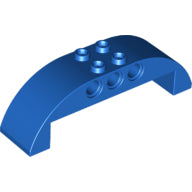 LEGO® los onderdeel Dakpan Gebogen in kleur Blauw 11290