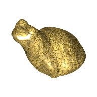 Plaatje in Gallery viewer laden, LEGO® los onderdeel Landdier in kleur Parel Goud x223