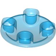 LEGO® los onderdeel Plaat Rond Doorzichtig Donkerblauw 2654