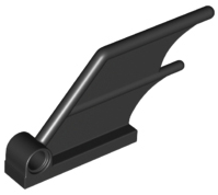 LEGO® los onderdeel Staart in kleur Zwart 28779