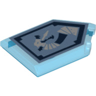 LEGO® 22385pb063 in kleur Doorzichtig Donkerblauw