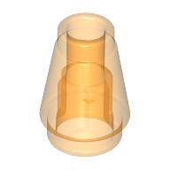 Plaatje in Gallery viewer laden, LEGO® los onderdeel Kegel in kleur Doorzichtig Oranje 4589b