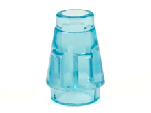Plaatje in Gallery viewer laden, LEGO® los onderdeel Kegel Doorzichtig Lichtblauw 4589b
