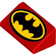 Plaatje in Gallery viewer laden, LEGO® los onderdeel Dakpan met Motief Rood 85984pb154