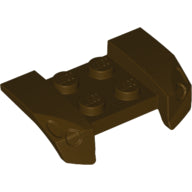 LEGO® los onderdeel Spatbord in kleur Donker Bruin 44674