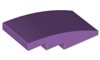 Plaatje in Gallery viewer laden, LEGO® los onderdeel Dakpan Gebogen Medium Lavendel 93606