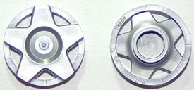 LEGO® los onderdeel Wiel Accessoire in kleur Zilver 29117a