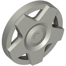 Plaatje in Gallery viewer laden, LEGO® los onderdeel Wiel Accessoire in kleur Zilver 29117a