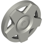 LEGO® los onderdeel Wiel Accessoire in kleur Zilver 29117a