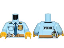 Plaatje in Gallery viewer laden, LEGO® Lijf met Motief Helder Lichtblauw 973pb2600c01