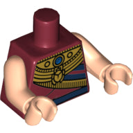 LEGO® los onderdeel Lijf met Motief Donkerrood 973pb2581c01