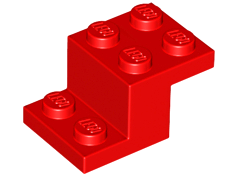 LEGO® los onderdeel Beugel in kleur Rood 18671