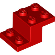 LEGO® los onderdeel Beugel in kleur Rood 18671