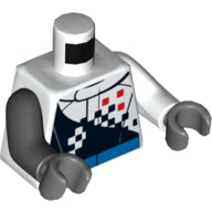 LEGO® los onderdeel Lijf met Motief Wit 973pb2883c01