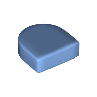 Plaatje in Gallery viewer laden, LEGO® los onderdeel Tegel Rond in kleur Medium Blauw 24246