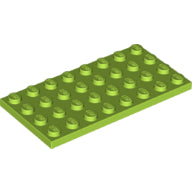 LEGO® los onderdeel Plaat Algemeen in kleur Limoen 3035