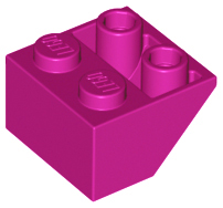 LEGO® los onderdeel Dakpan Omgekeerd in kleur Magenta 3660